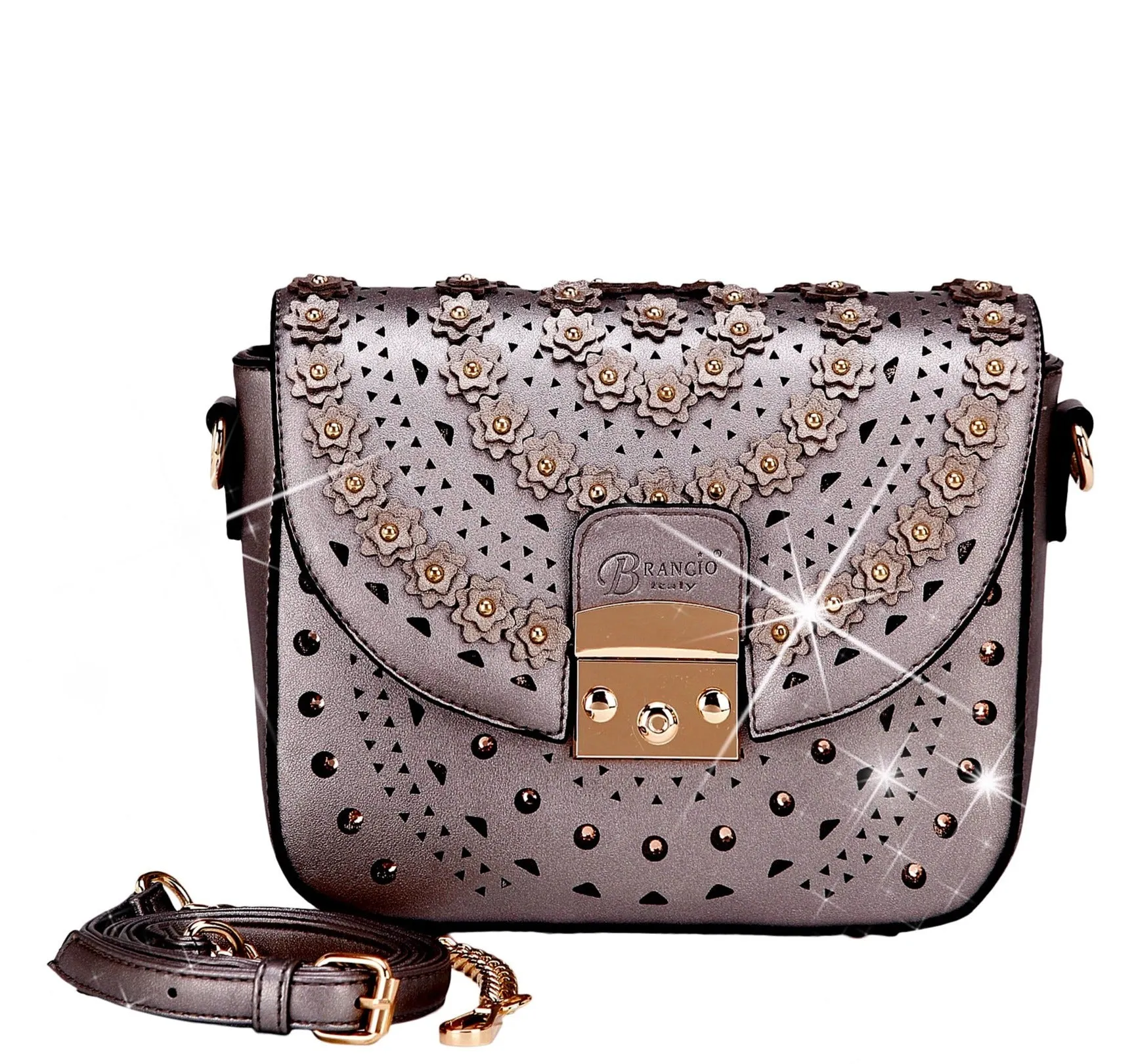 Brangio Elegant Floral Radiance Crossbody