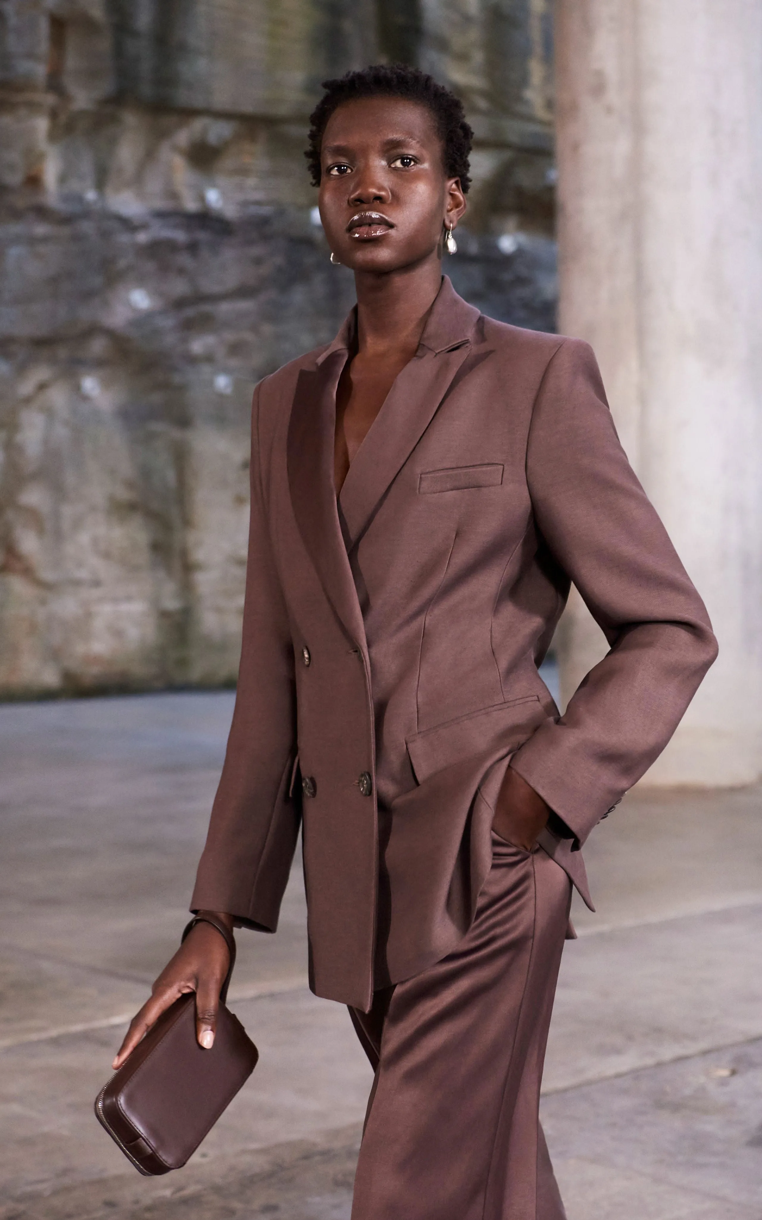 Inverse Lounge Blazer | Chocolate