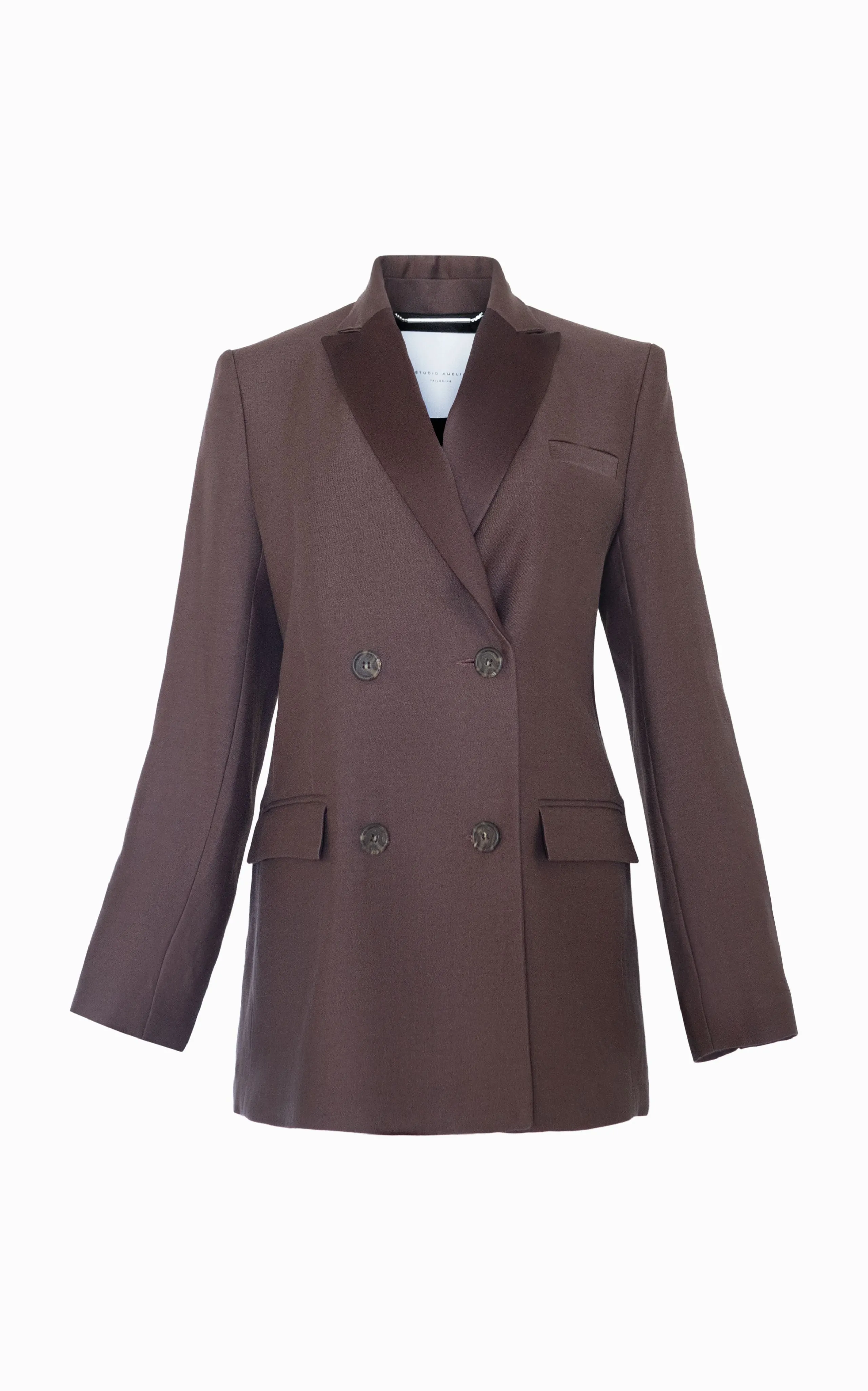 Inverse Lounge Blazer | Chocolate