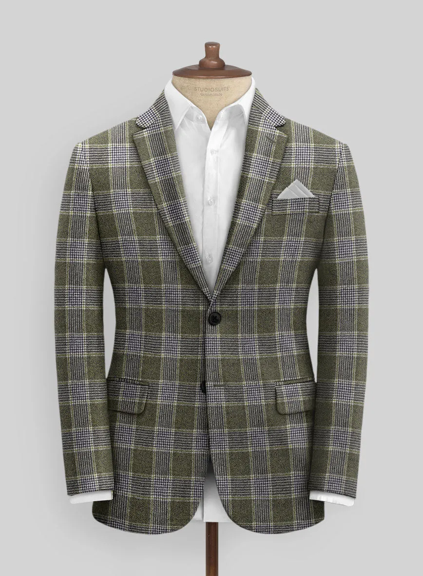 Italian Fabrizio Check Tweed Jacket