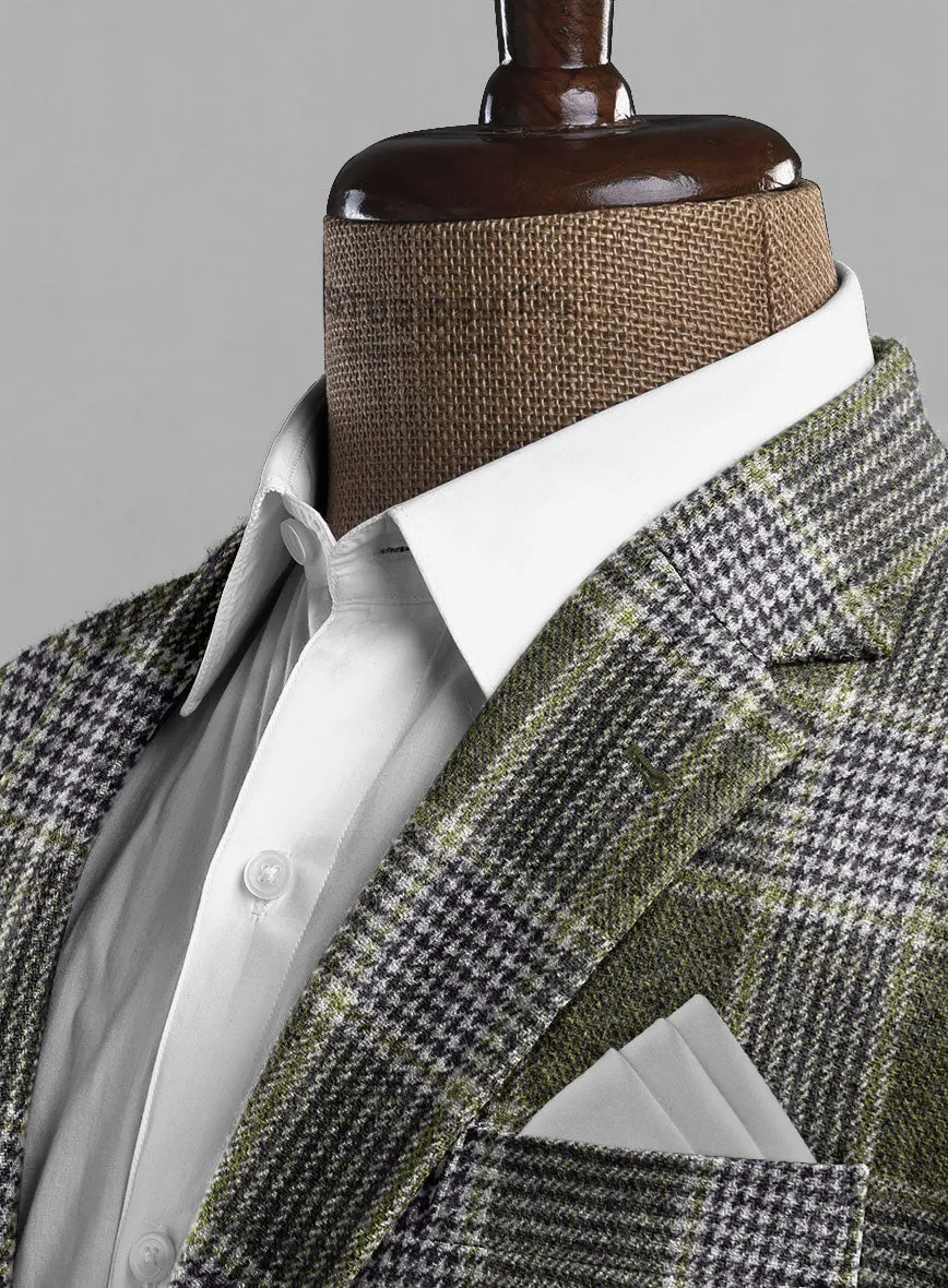 Italian Fabrizio Check Tweed Jacket