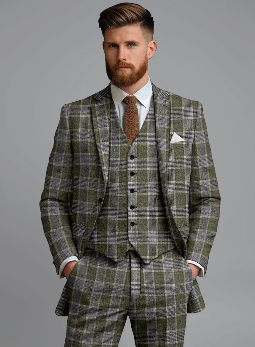Italian Fabrizio Check Tweed Jacket