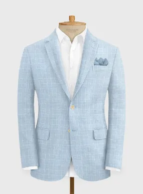 Italian Linen Lusso Blue Jacket