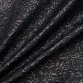 Midnight Blue Lurex Brocade