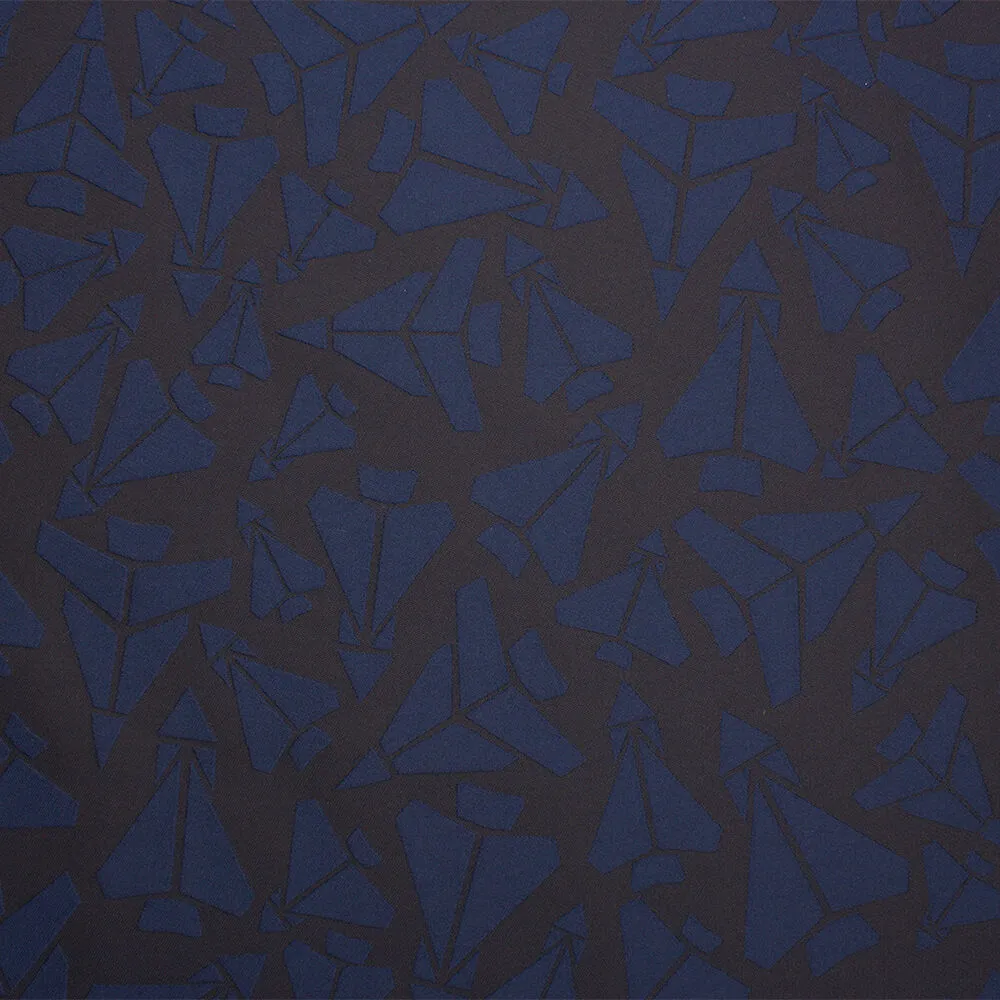 Midnight Blue/Black Brocade