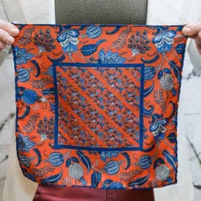 Pocket Square - Orange Blooms