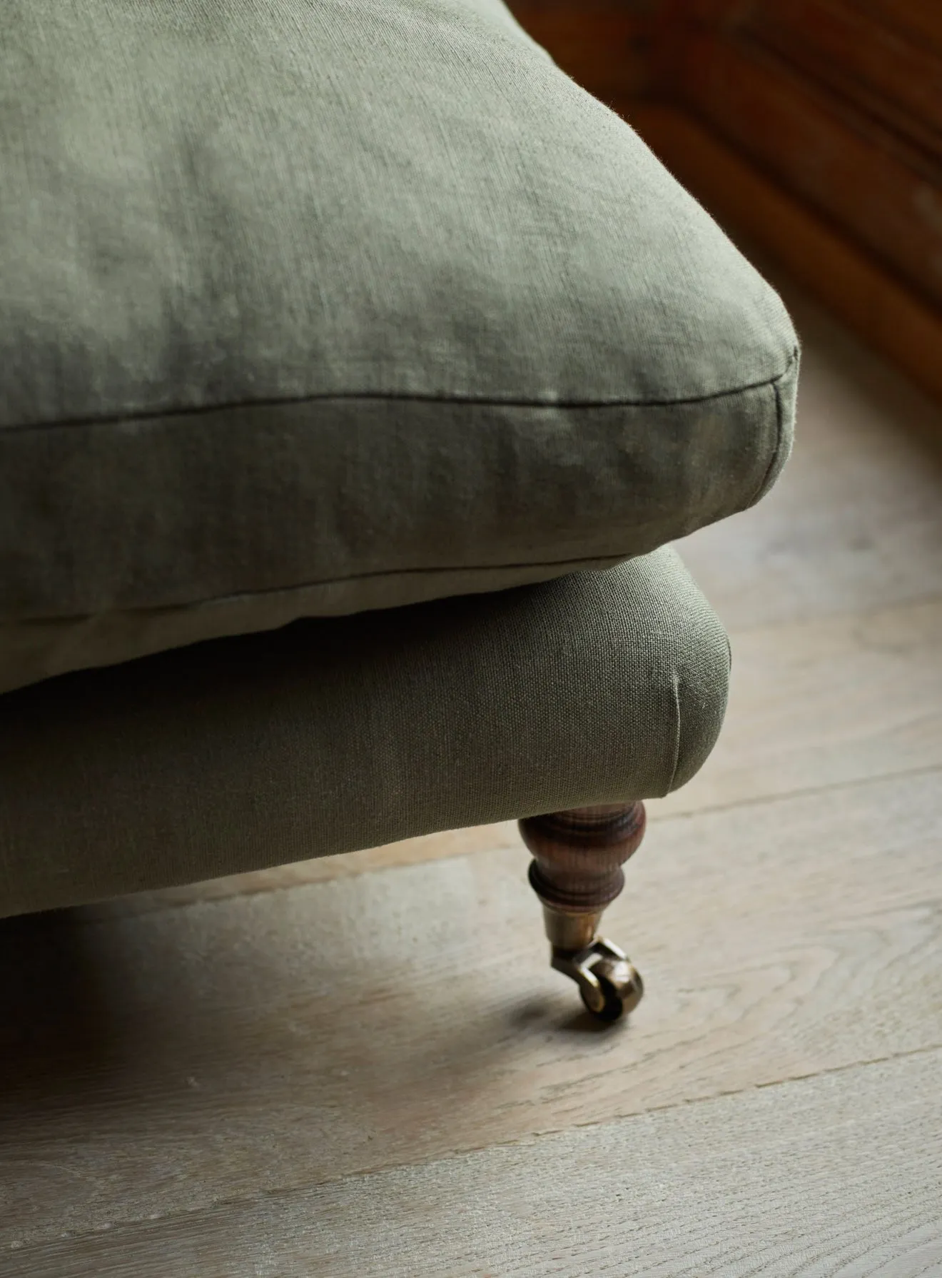 Remy Sofa, Three Seater, Moss Linen