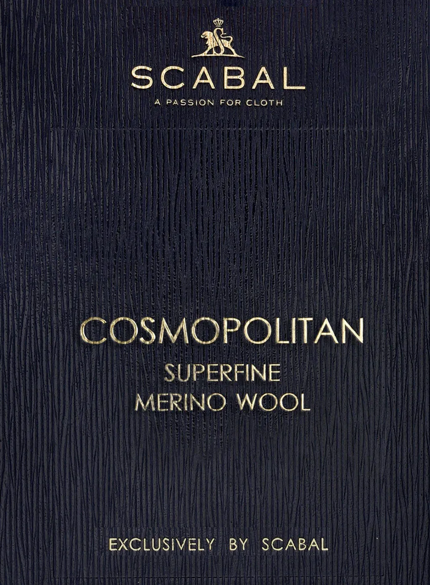 Scabal Cosmopolitan Pinstripe Gray Wool Jacket