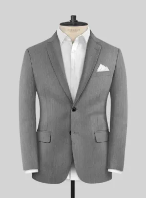 Scabal Cosmopolitan Pinstripe Gray Wool Jacket