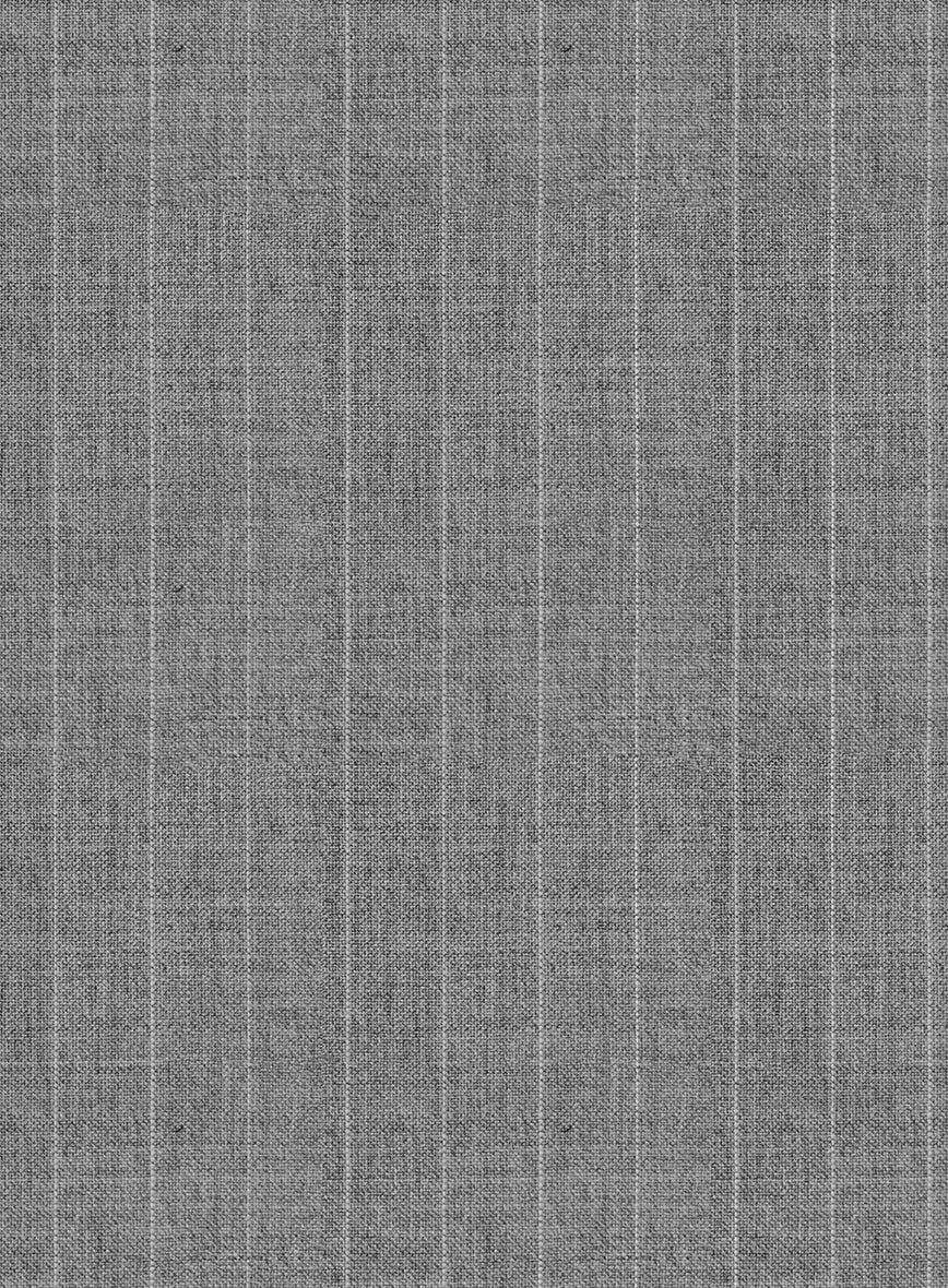 Scabal Cosmopolitan Pinstripe Gray Wool Jacket