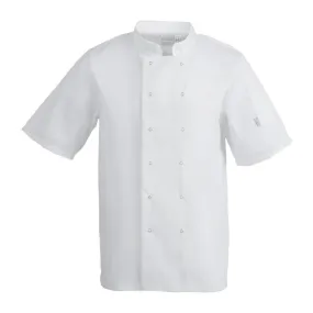 Whites Vegas Unisex Chefs Jacket Short Sleeve White 4XL - A211-4XL