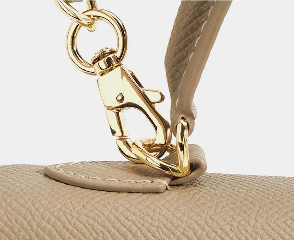 Womens Leather Top Handle Tote Bag